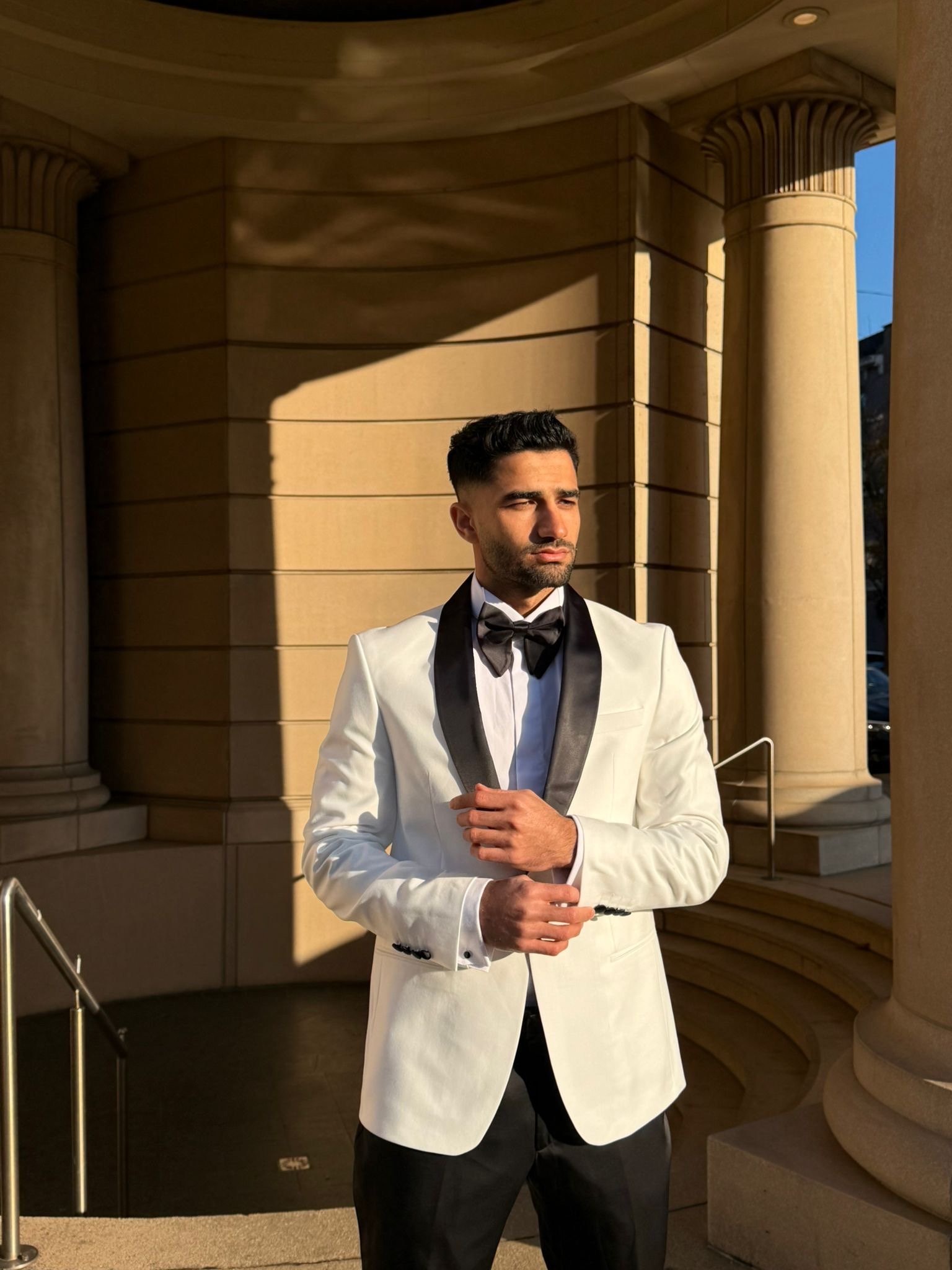 MAGE MALE Men's Two Button Blazer Casual Sport Coats Solid Color Suit Jacket