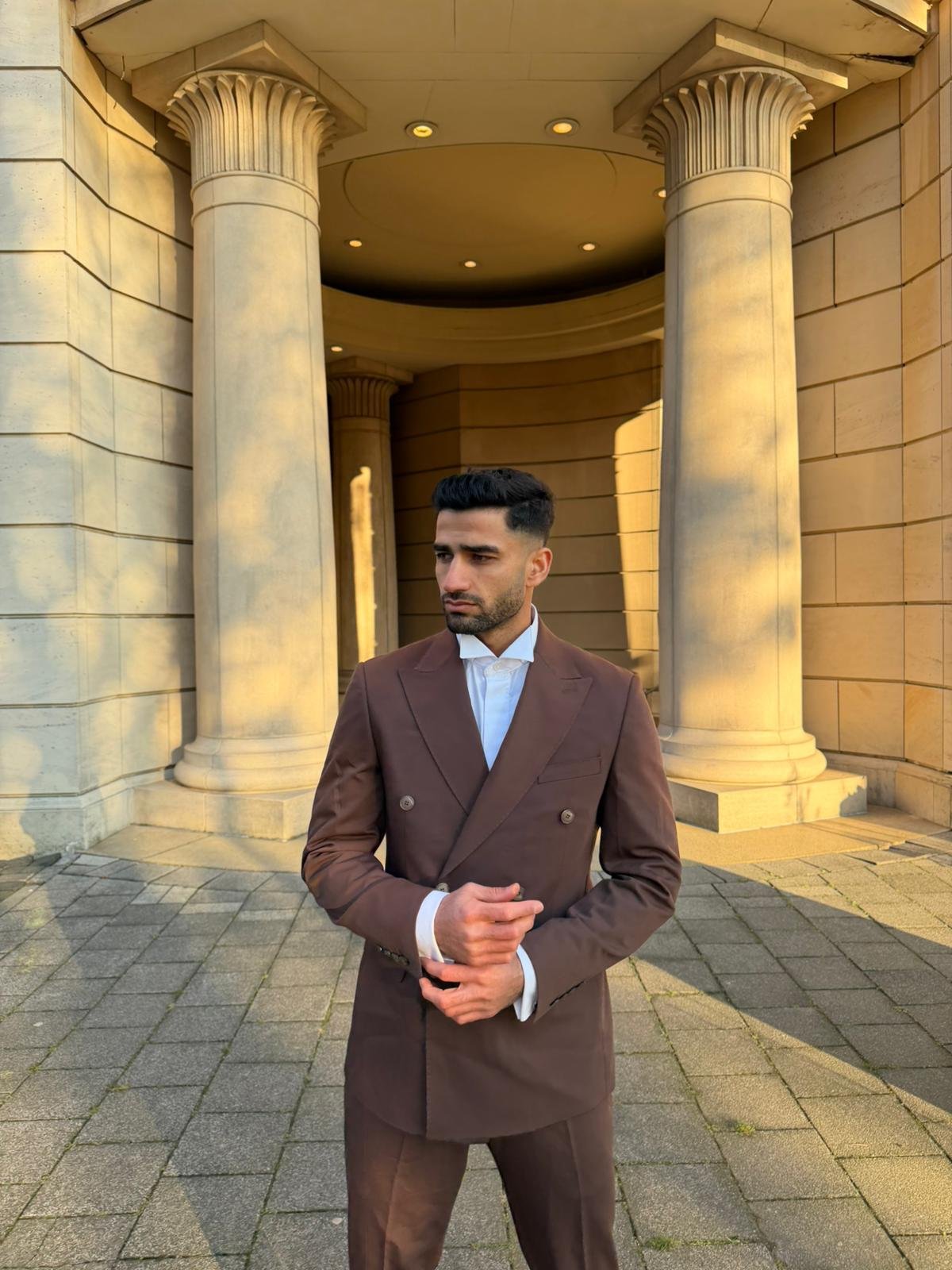 Cooper & Nelson 3 Piece Mens Suit Set, Slim Fit Suit for Men