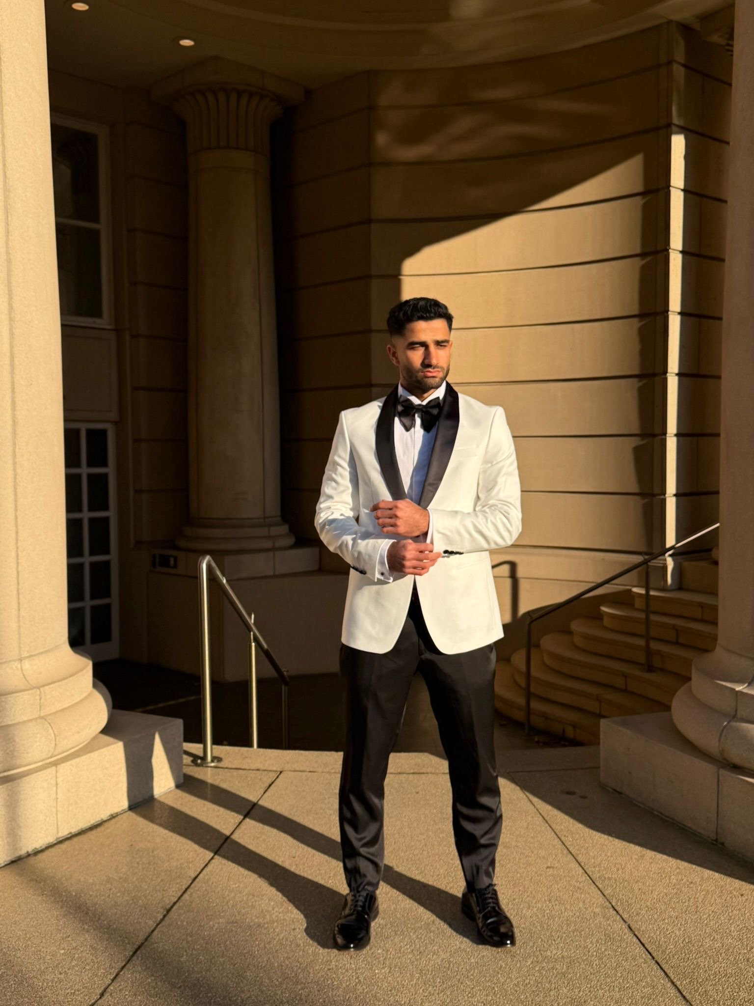 MAGE MALE Men's Two Button Blazer Casual Sport Coats Solid Color Suit Jacket - Image 2