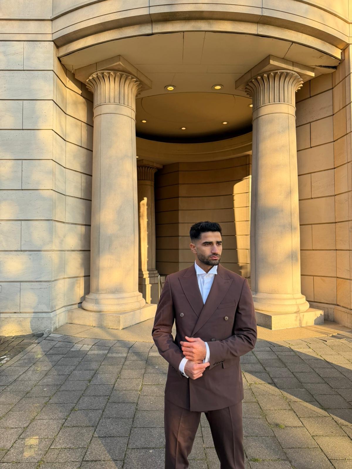 Cooper & Nelson 3 Piece Mens Suit Set, Slim Fit Suit for Men - Image 1